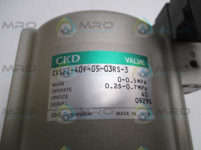 CKD CVSE2-40F-05-03RS-3 COOLANT VALVE  NSMP