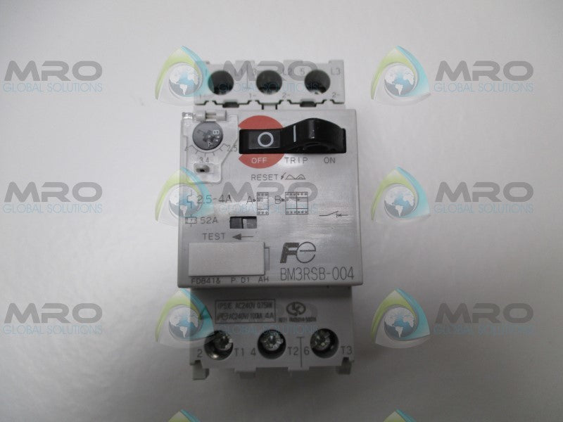 FUJI ELECTRIC BM3RSB-004 MANUAL MOTOR STARTER 2.5-4A  NSMP