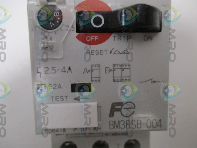 FUJI ELECTRIC BM3RSB-004 MANUAL MOTOR STARTER 2.5-4A  NSMP