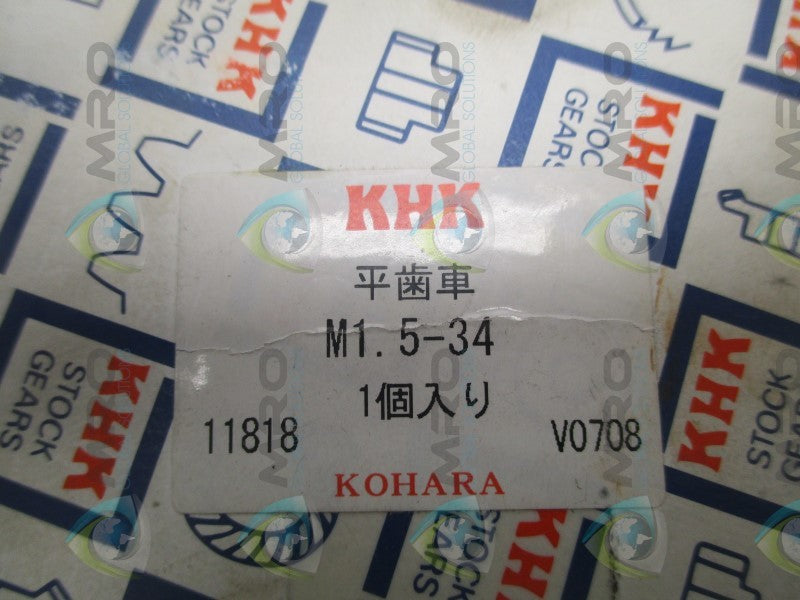 KHK M1.5-34 SPUR GEAR  NSMP