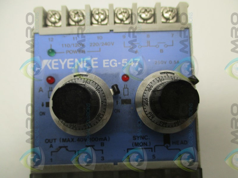 KEYENCE EG-547 AMPLIFIER UNIT  NSNP