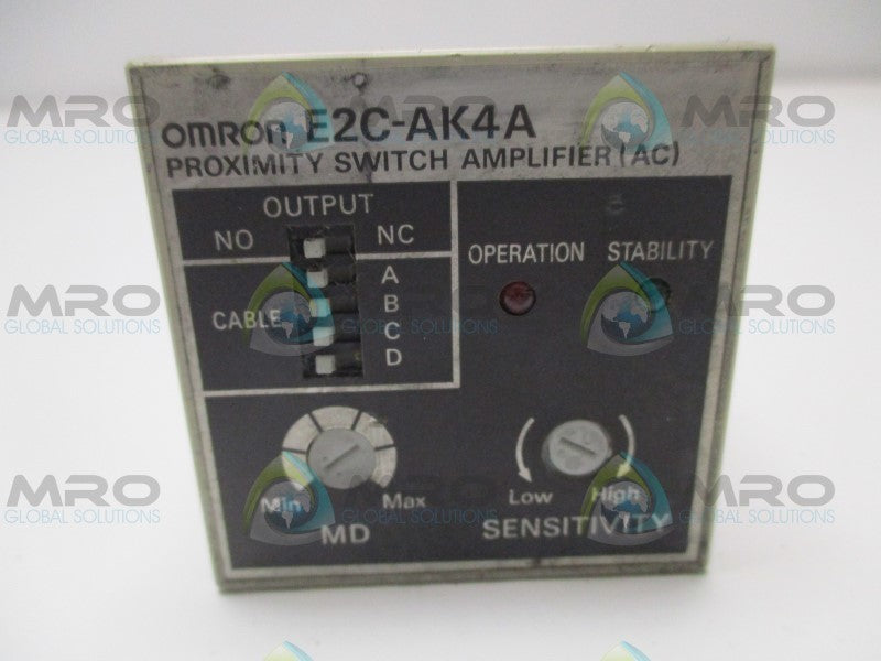 OMRON E2C-AK4A PROXIMITY SWITCH AMPLIFIER (MISSING ACCESSORIES)  NSNP