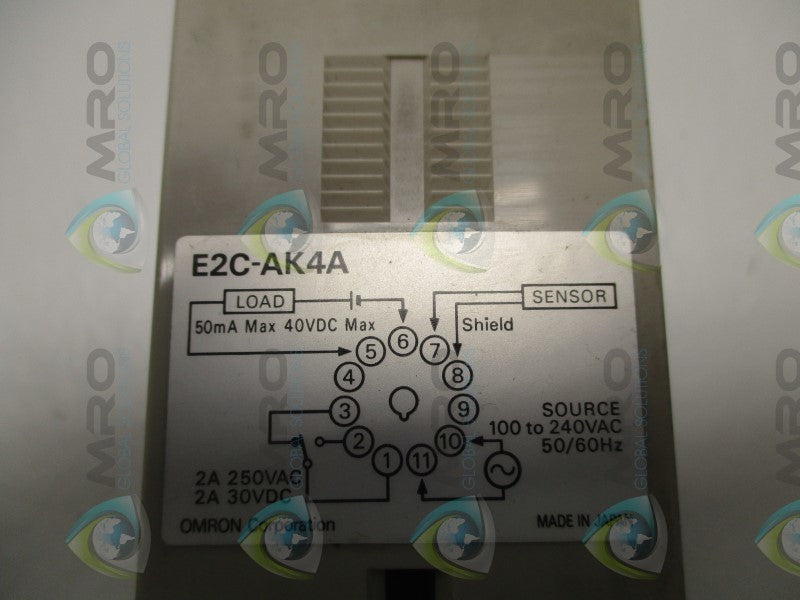 OMRON E2C-AK4A PROXIMITY SWITCH AMPLIFIER (MISSING ACCESSORIES)  NSNP