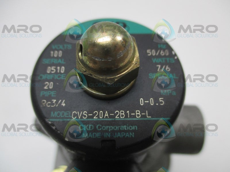 CKD CVS-20A-2B1-B-L PNEUMATIC VALVE  NSNP