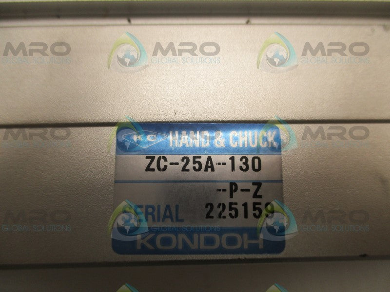 KONDOH  ZC-25A-130-P-Z HAND & CHUCK  NSNP