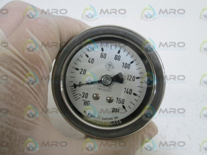 MC DANIEL CONTROLS, INC. GAUGE -30HG/160PSI NSNP