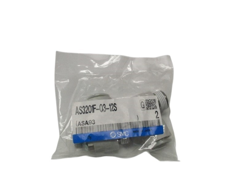 SMC AS3201F-03-12S AIR FLOW CONTROL VALVE (PKG. OF 2)  NSMP