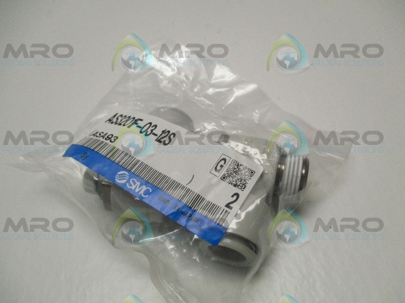 SMC AS3201F-03-12S AIR FLOW CONTROL VALVE (PKG. OF 2)  NSMP