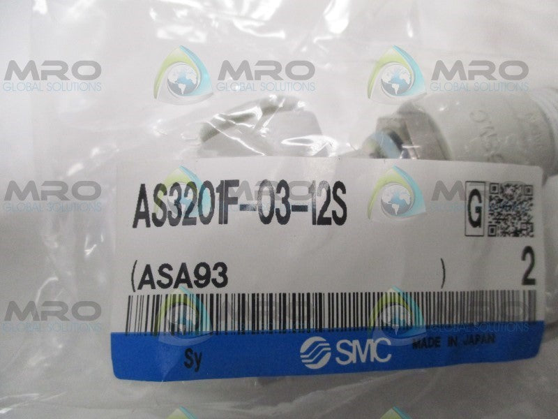 SMC AS3201F-03-12S AIR FLOW CONTROL VALVE (PKG. OF 2)  NSMP
