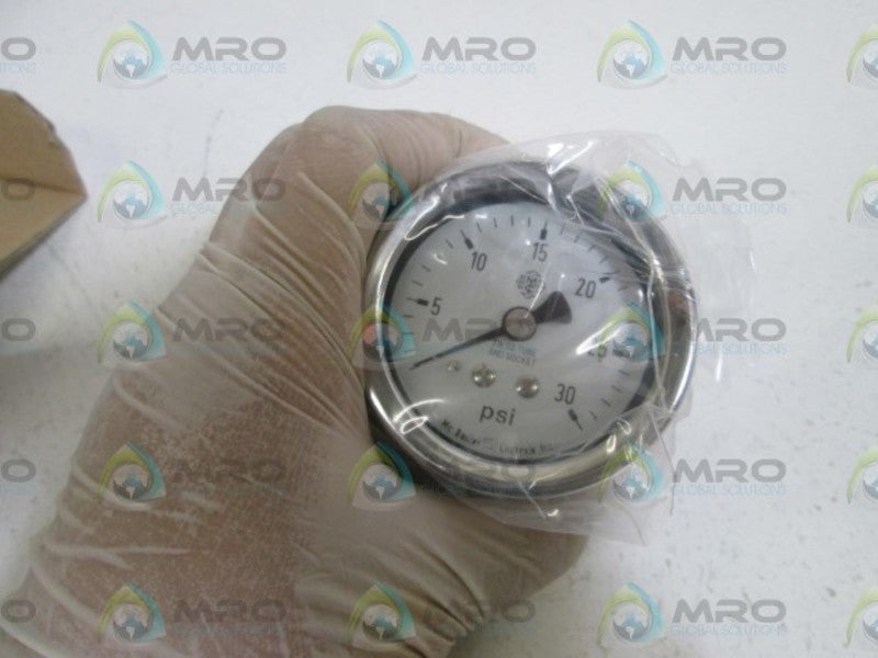 MC DANIEL CONTROLS, INC. GAUGE 1/4" NPT 0-30PSI Q3BC NSMP