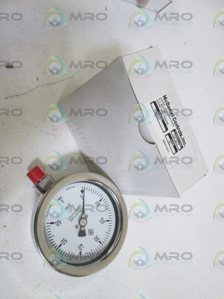 MC DANIEL CONTROLS, INC. GAUGE 1/4" NPT 0-60PSI AC NSMP