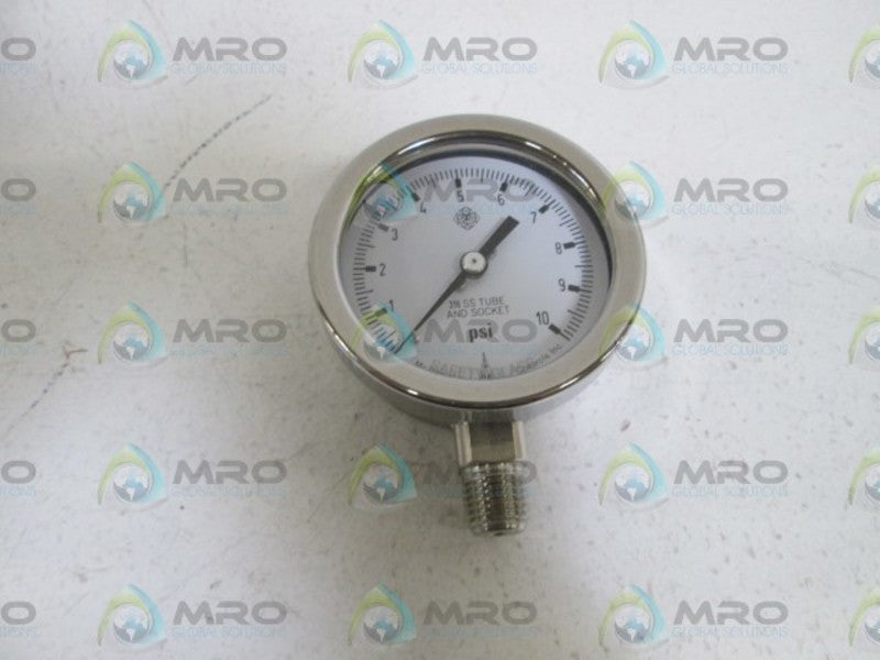 LOT OF 2 MC DANIEL CONTROLS, INC. GAUGE 1/4" NPT 0-10PSI K10 NSMP