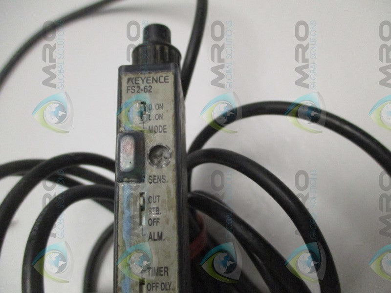 KEYENCE FS2-62 FIBER OPTIC AMPLIFIER  UNMP