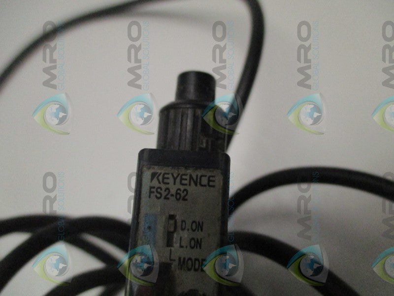 KEYENCE FS2-62 FIBER OPTIC AMPLIFIER  UNMP