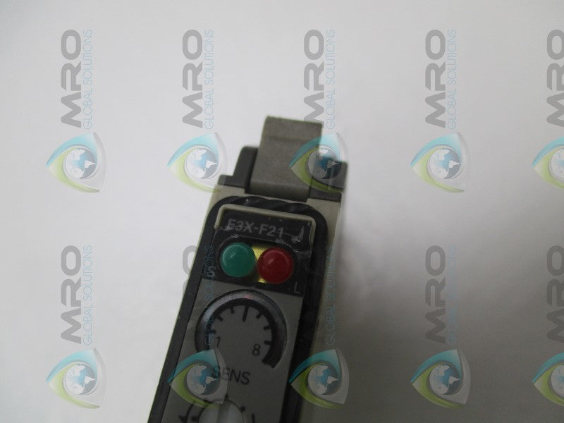 OMRON E3X-F21 PHOTOELEC. SENSOR AMPLIFIER (MISSING ACCESSORIES) NSNP