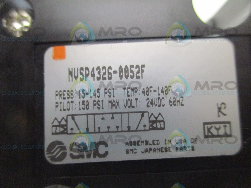 SMC NVSP4326-0052F PILOT SOLENOID VALVE  NSNP