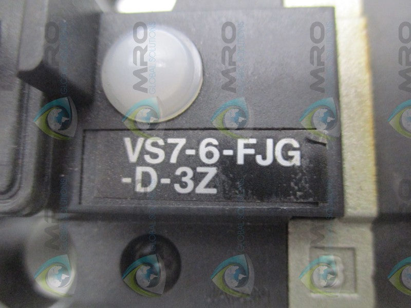 SMC VS7-6-FJG-D-3Z SOLENOID VALVE (AS PICTURED)  NSNP