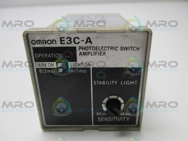 OMRON E3C-A PHOTOELECTRIC SWITCH AMPLIFIER (MISSING ACCESSORIES)  NSNP