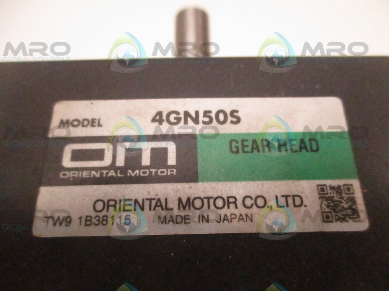 ORIENTAL MOTOR 4GN50S GEAR HEAD  NSMP