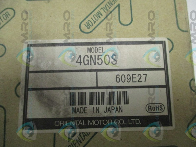 ORIENTAL MOTOR 4GN50S GEAR HEAD  NSMP