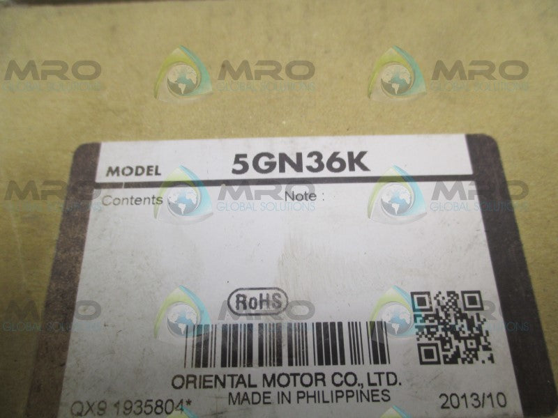 ORIENTAL MOTOR 5GN36K NSMP