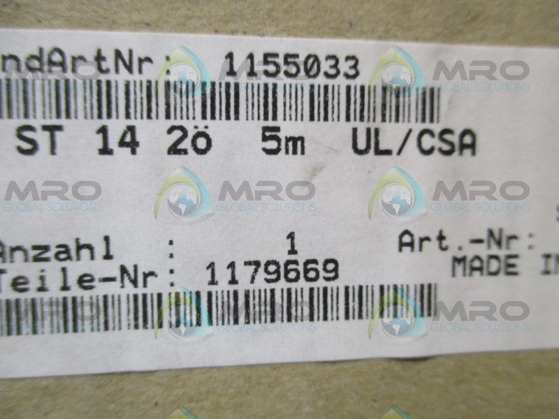 SCHMERSAL ST14205mUL/CSA SAFETY INTERLOCK SWITCH  NSMP