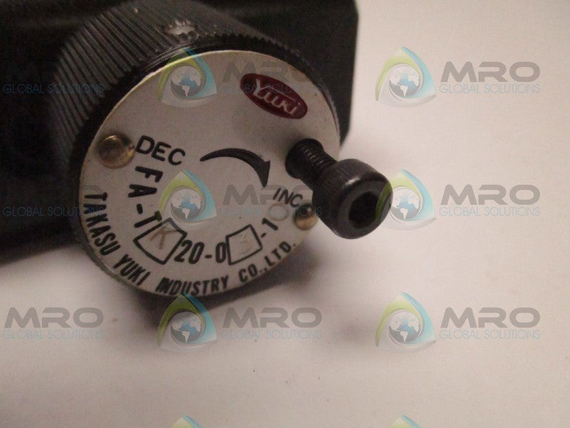 TAKASU YUKI FA-TK20-03-10 FLOW CONTROL VALVE  NSNP