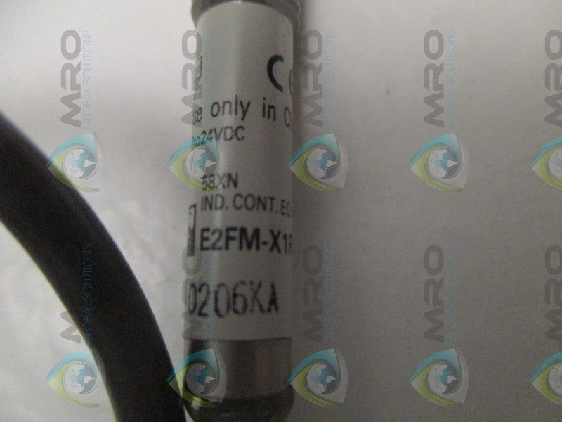 OMRON E2FM-X1R5D1-M1GJ PROXIMITY SENSOR (MISSING ACCESSORIES)  NSNP