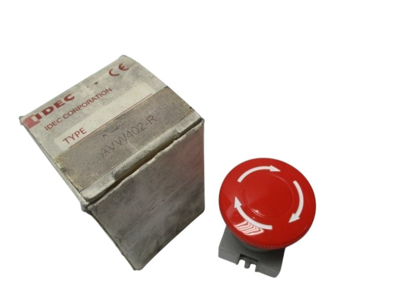 IDEC AVW402-R EMERGENCY RED PUSHBUTTON (AS PICTURED)  NSMP