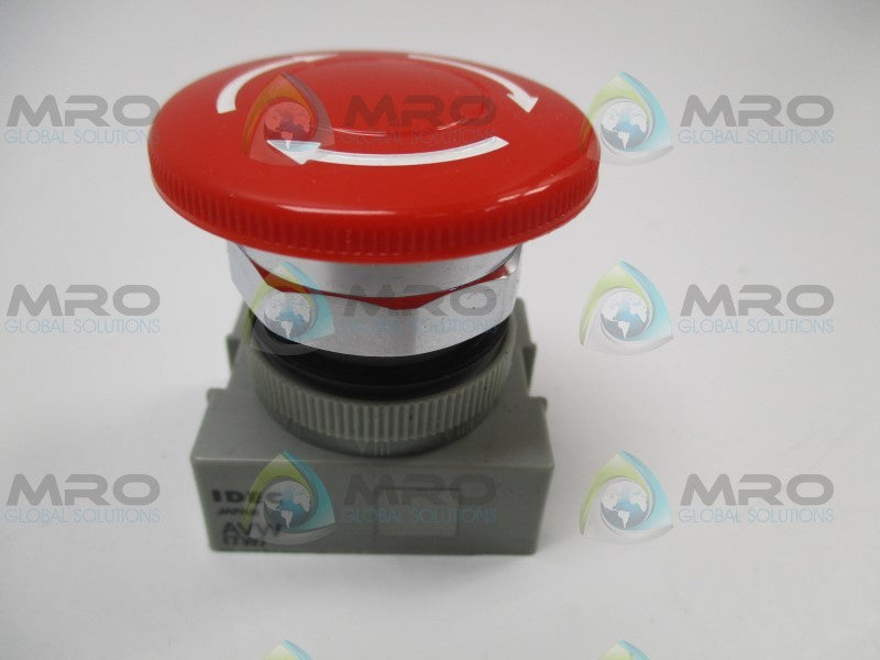 IDEC AVW402-R EMERGENCY RED PUSHBUTTON (AS PICTURED)  NSMP
