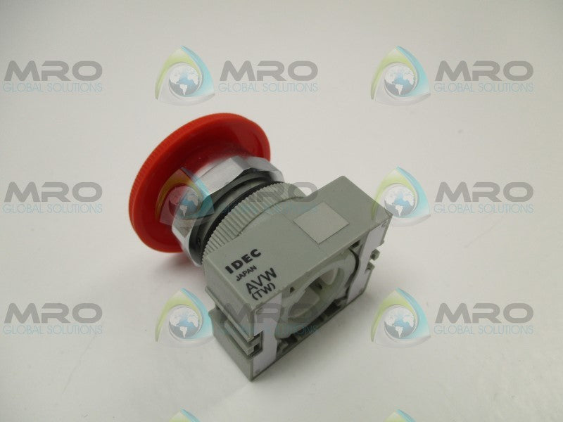 IDEC AVW402-R EMERGENCY RED PUSHBUTTON (AS PICTURED)  NSMP