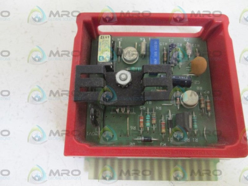 VERSA FRAME CONTROLS DIVISION BOARD 9011-0002-14617 UNMP