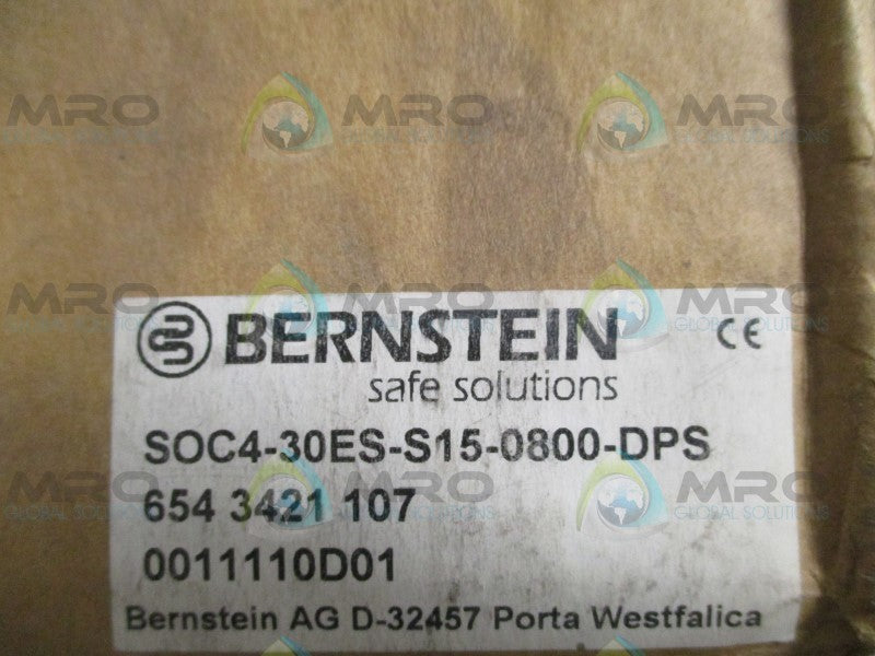 BERNSTEIN SOC4-30ES-S15-0800-DPS LIGHT CURTAIN SENDER/RECEIVER  NSMP