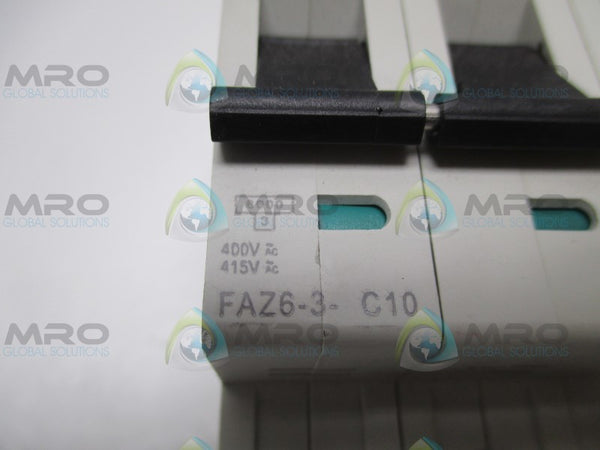 KLOCKNER MOELLER FAZ6-3-C10 CIRCUIT BREAKER 10A  NSNP