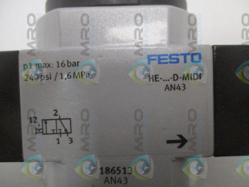 FESTO HE-1/4-D-MIDI 186513 ON/OFF VALVE  NSNP