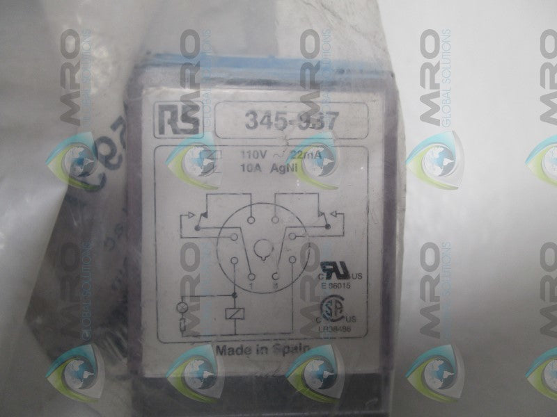 RELECO C2-A20X 345-937 RELAY 110V  NSMP