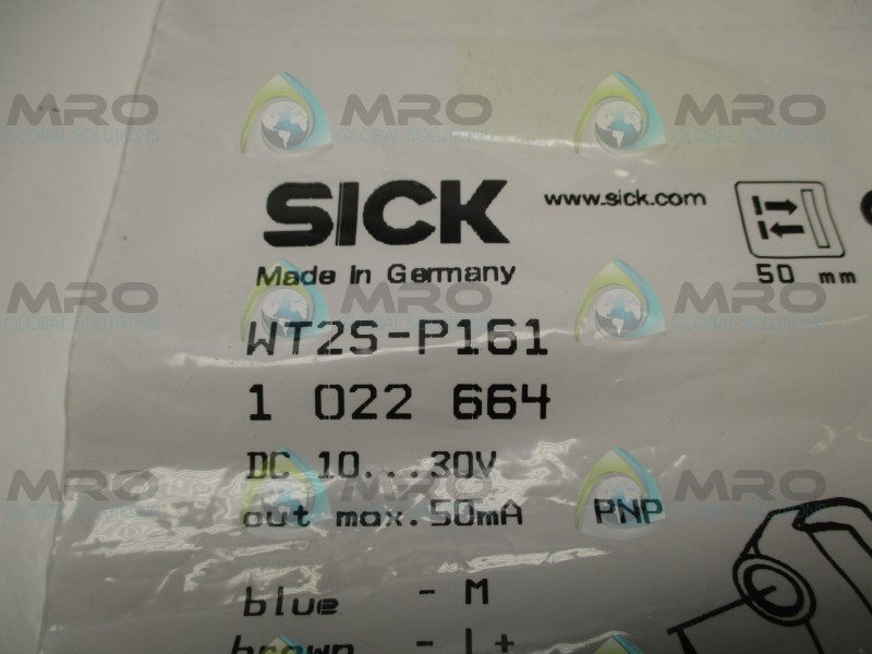 SICK WT2S-P161 PHOTOELECTRIC SENSOR  NSMP