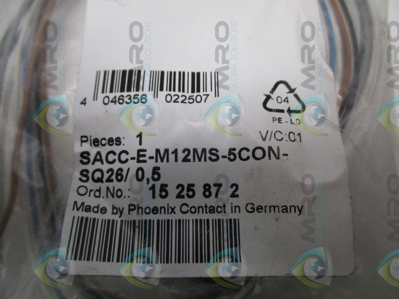 PHOENIX CONTACT SACC-E-M12MS-5CON-SQ26/0,5 CONNECTOR  NSMP