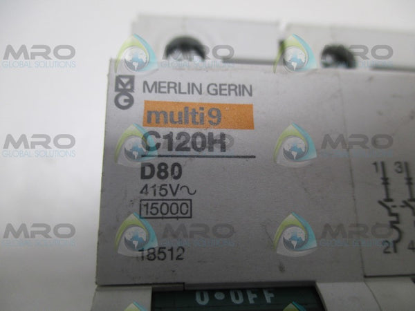 MERLIN GERIN 18512 C120H CIRCUIT BREAKER 80A  NSNP
