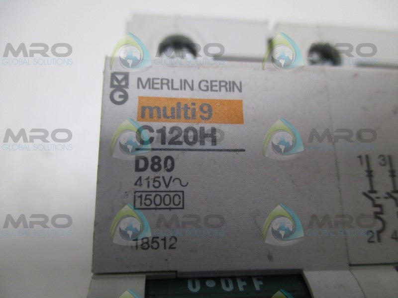 MERLIN GERIN 18512 C120H CIRCUIT BREAKER 80A  NSNP