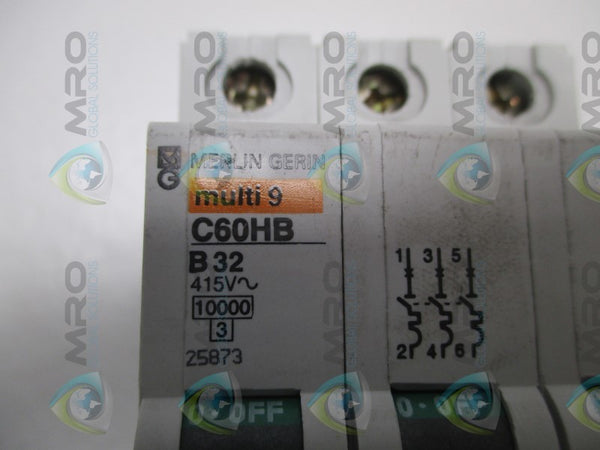 MERLIN GERIN 25873 C60HB CIRCUIT BREAKER 32A  NSNP