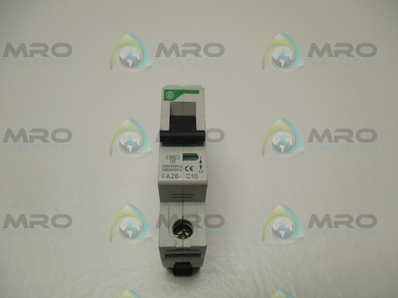 KLOCKNER MOELLER FAZ6-C10 CIRCUIT BREAKER 10A  NSNP