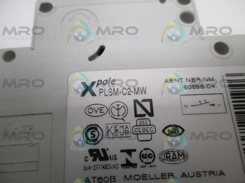 KLOCKNER MOELLER PLSM-C2-MW CIRCUIT BREAKER 2A  NSNP