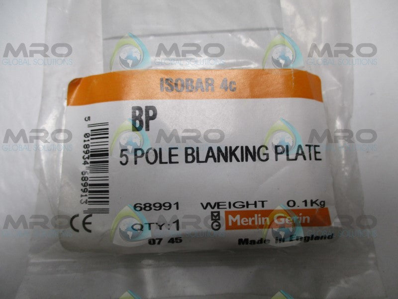 MERLIN GERIN 68991 5-POLE BLANKING PLATE  NSMP