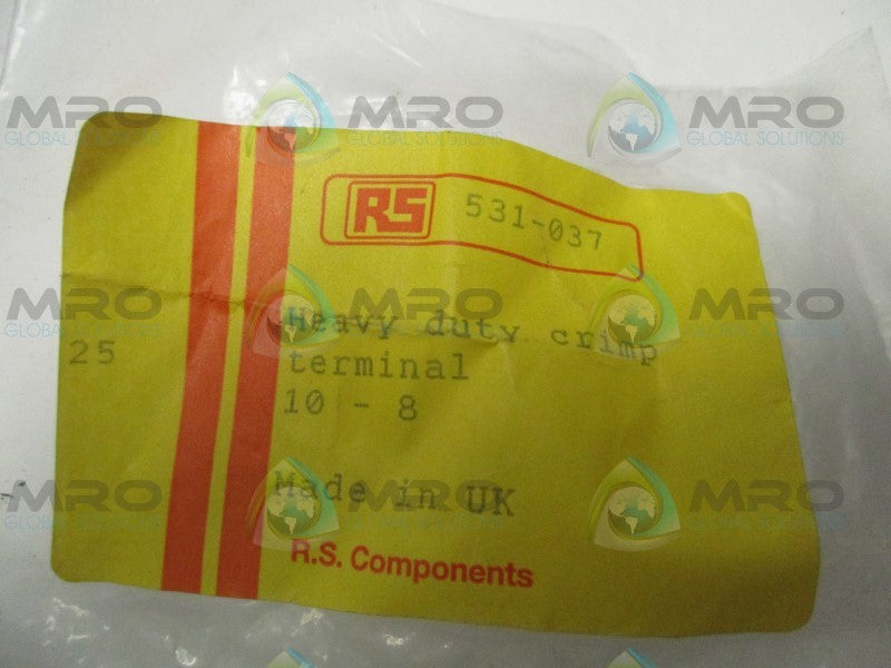 RS PRO CT10-8 531-037 HEAVY DUTY CRIMP TERM. (PKG. OF 25)  NSMP