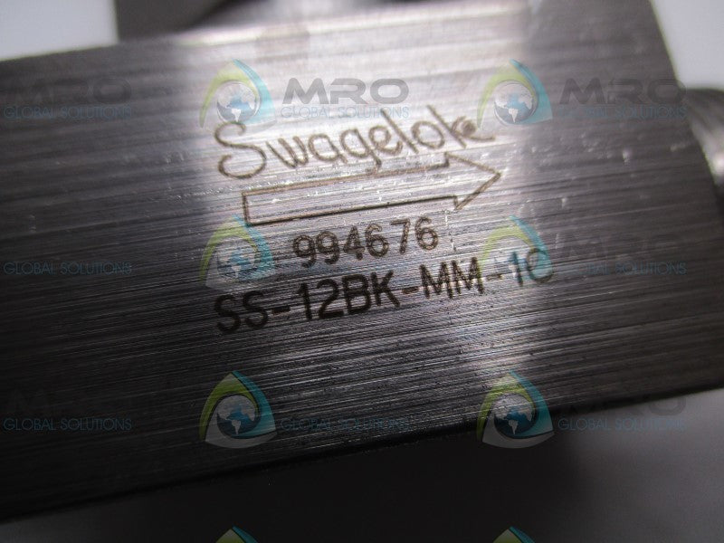 SWAGELOK SS-12BK-MM-1C BELLOWS SEALED VALVE  UNMP