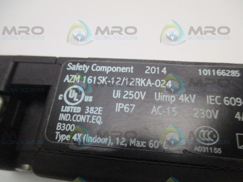 SCHMERSAL AZM161SK-12/12RKA-024 SAFETY INTERLOCK SWITCH  UNMP
