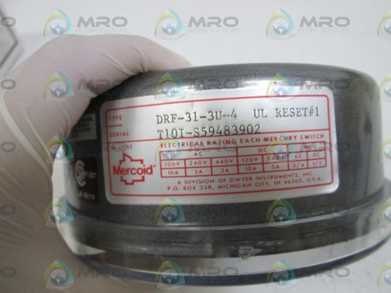 MERCOID PRESSURE SWITCH DRF-31-3U-4 NSMP