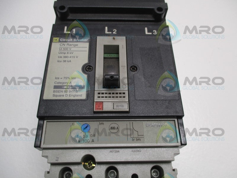 SQUARE D CNAE34100 CIRCUIT BREAKER 100A  UNMP