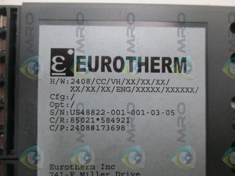 EUROTHERM 2408/CC/VH/XX/XX/XX/XX/XX/XX TEMPERATURE CONTROLLER  NSMP